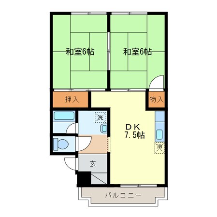 進峰マンションB棟の物件間取画像